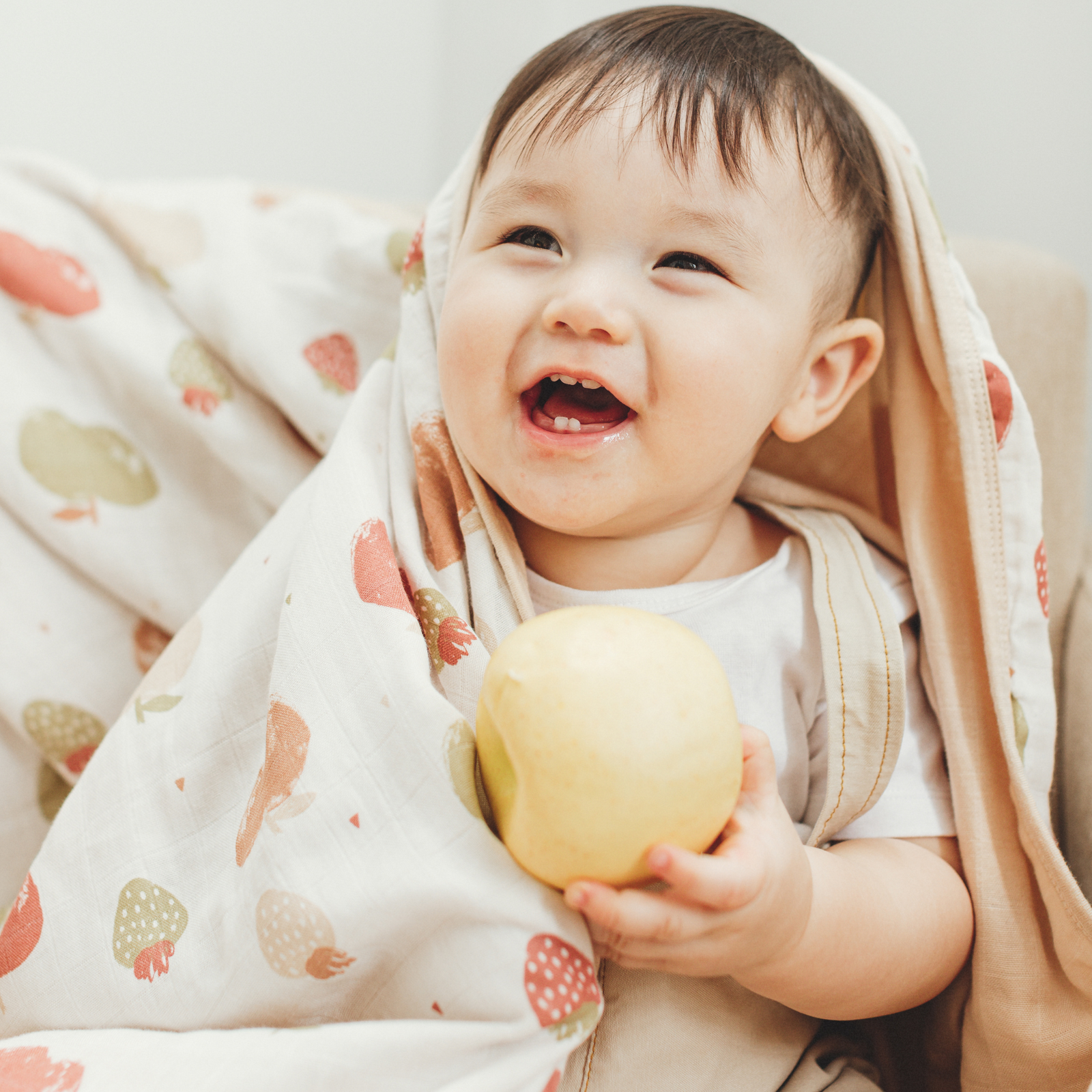 Toddler Muslin Blanket - Fruits