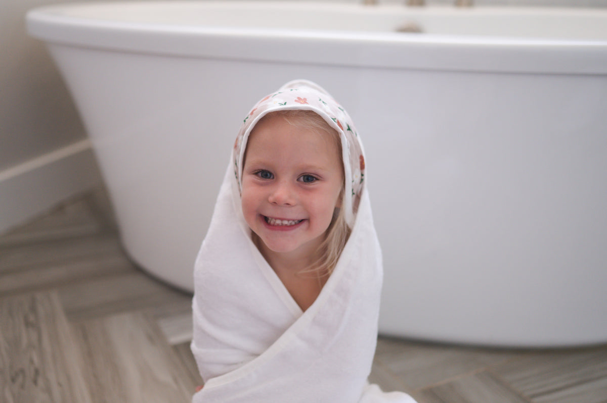 Hooded Towel - Floral