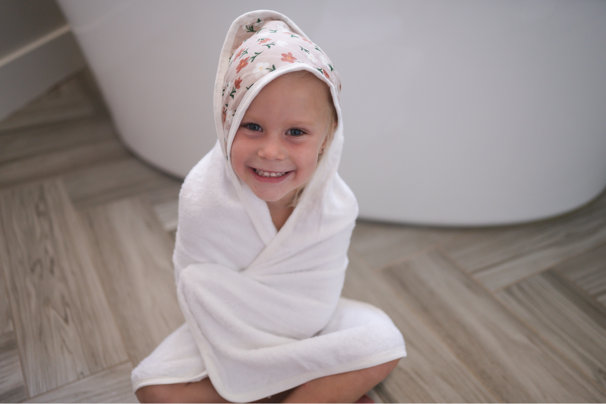 Hooded Towel - Floral