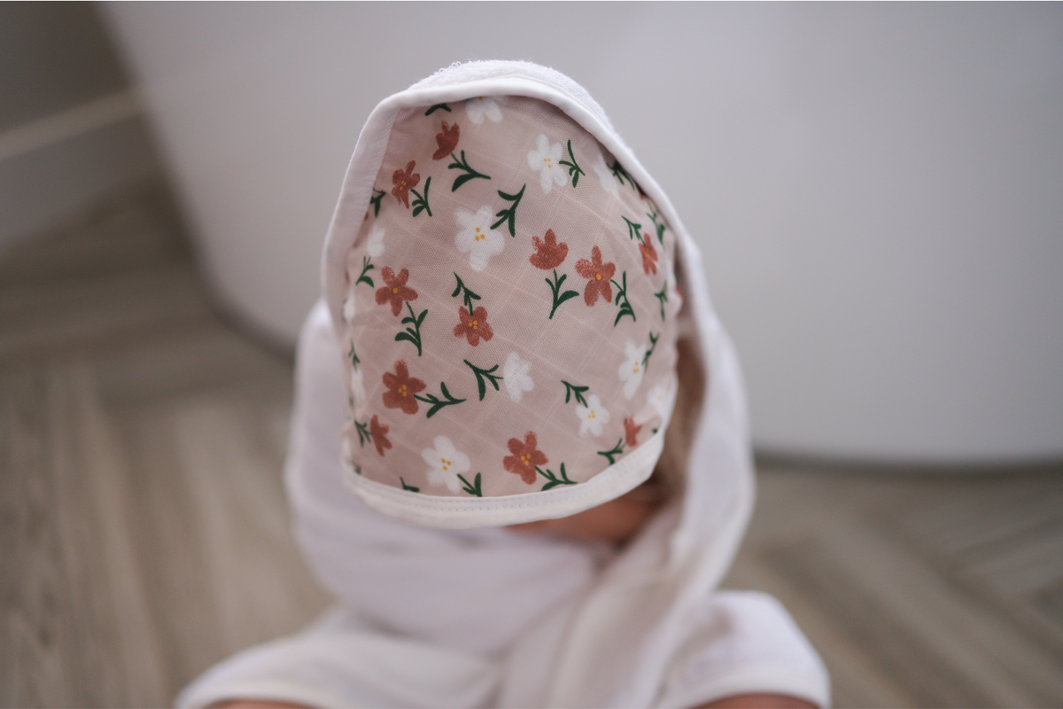 Hooded Towel - Floral