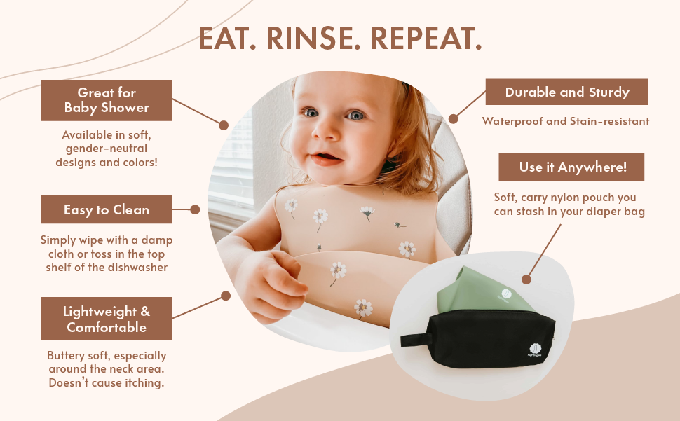 Silicone Bib Pack 2 - Cosmos/Nightingale
