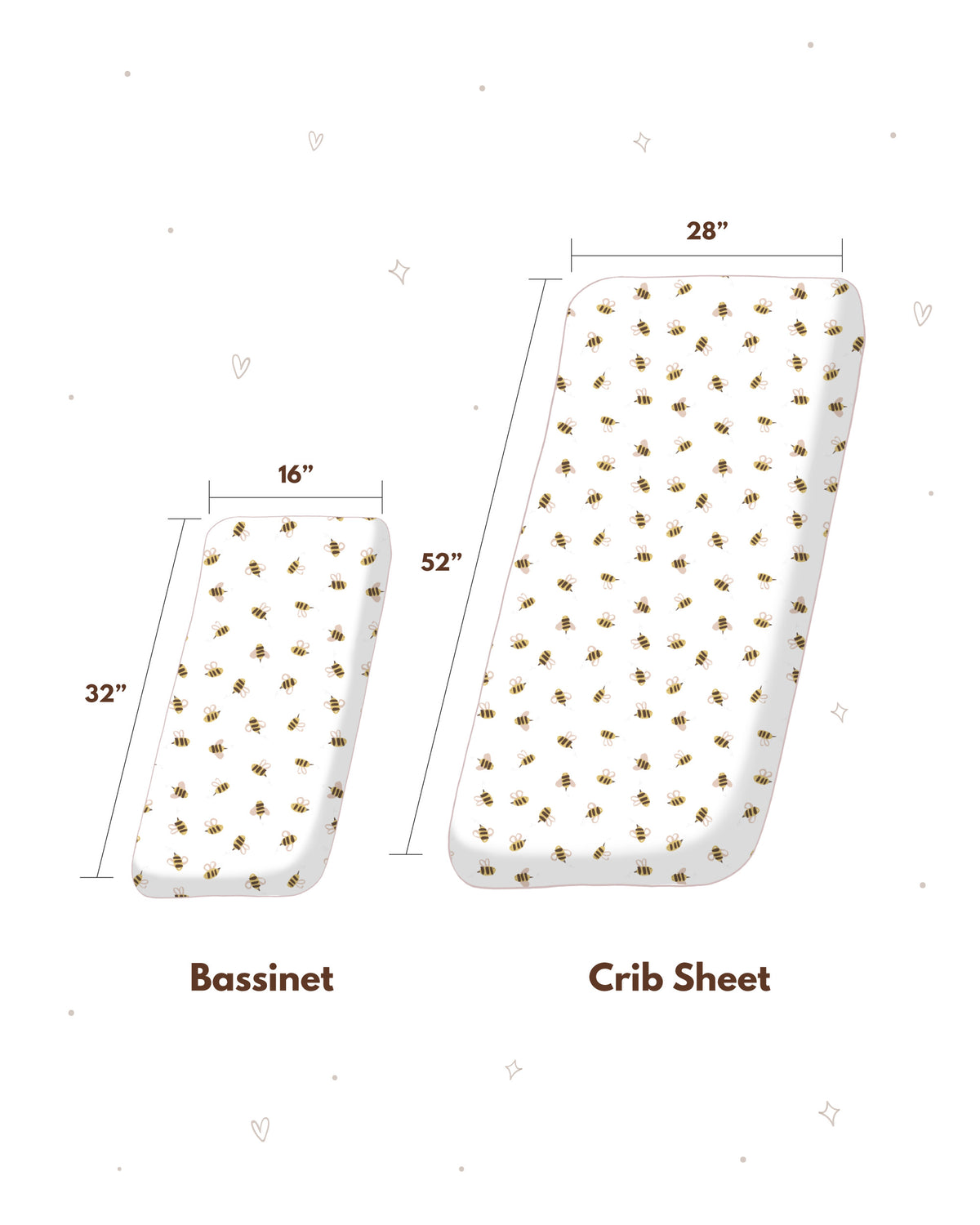 Fitted Crib Sheet - Bee