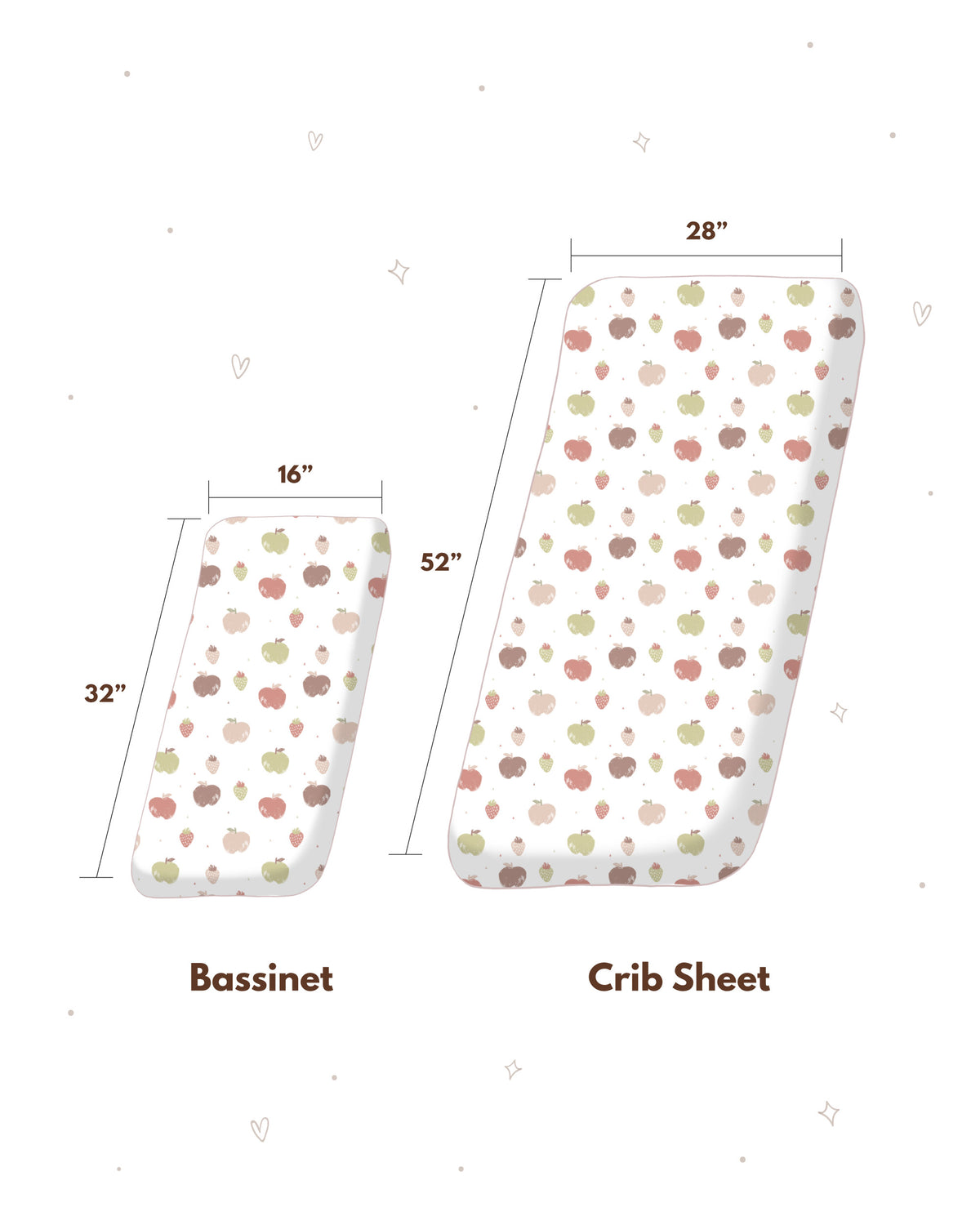 Fitted Crib Sheet - Fruit