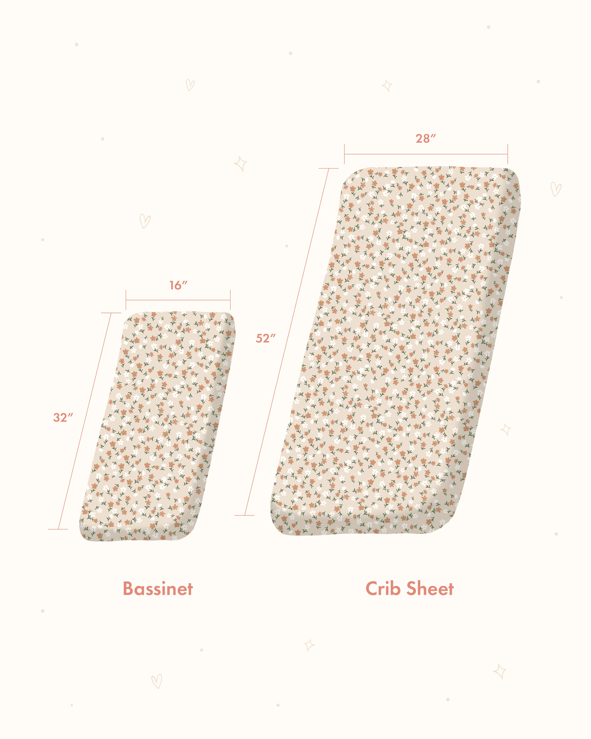 Fitted Crib Sheet - Floral