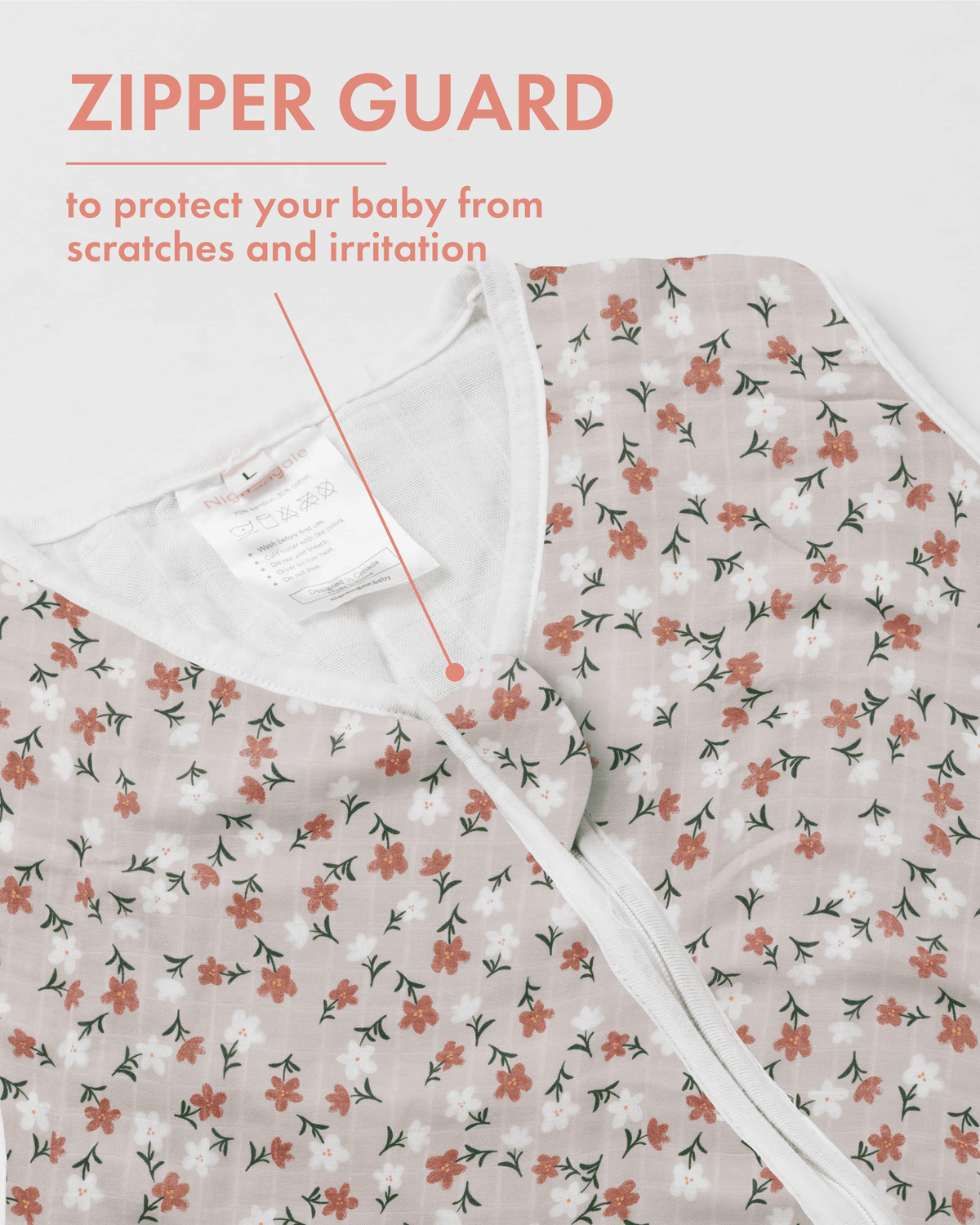 Muslin Sleeping Bag - Floral