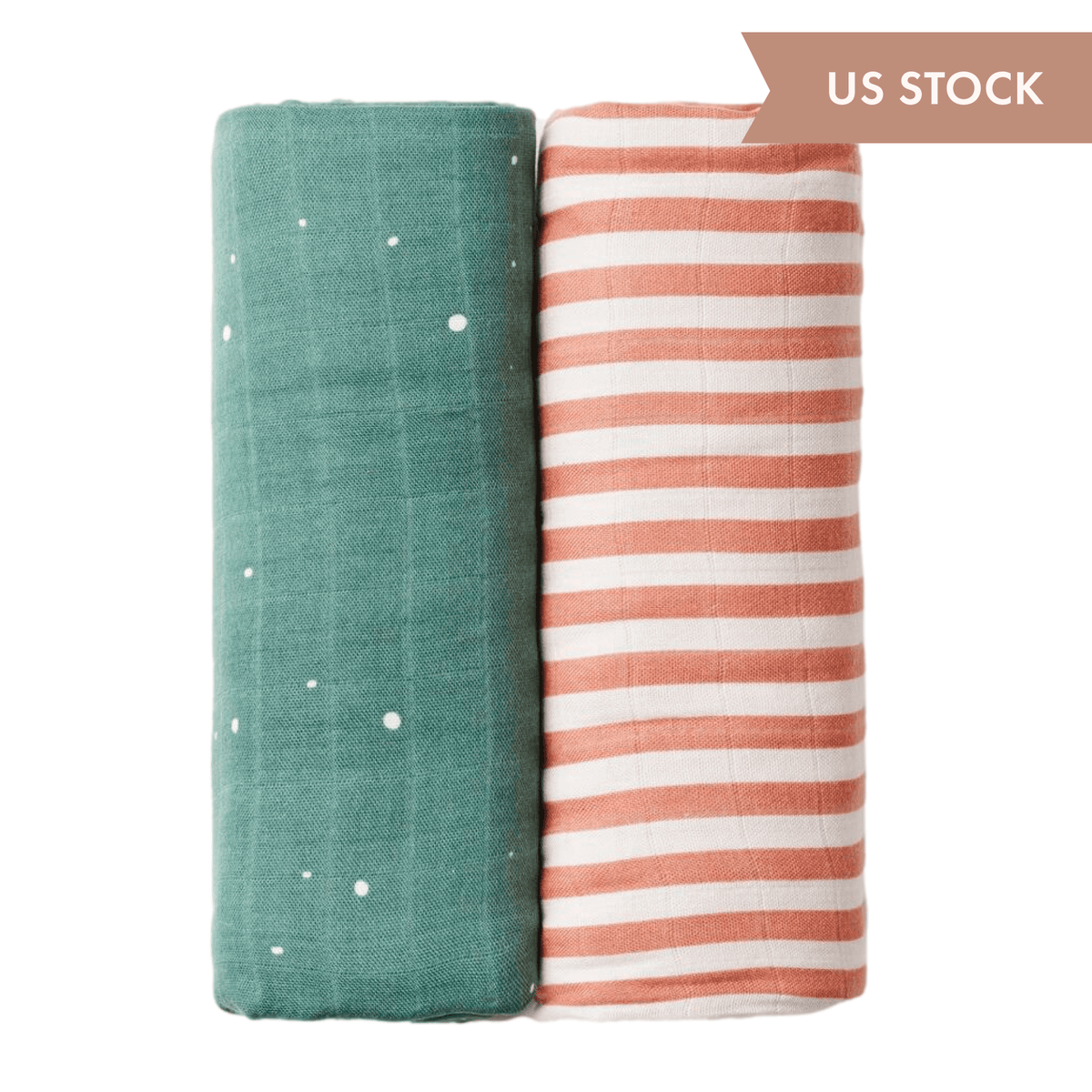 Muslin Swaddle Blankets - Pack of 2 - Starry/Floral/Stripes