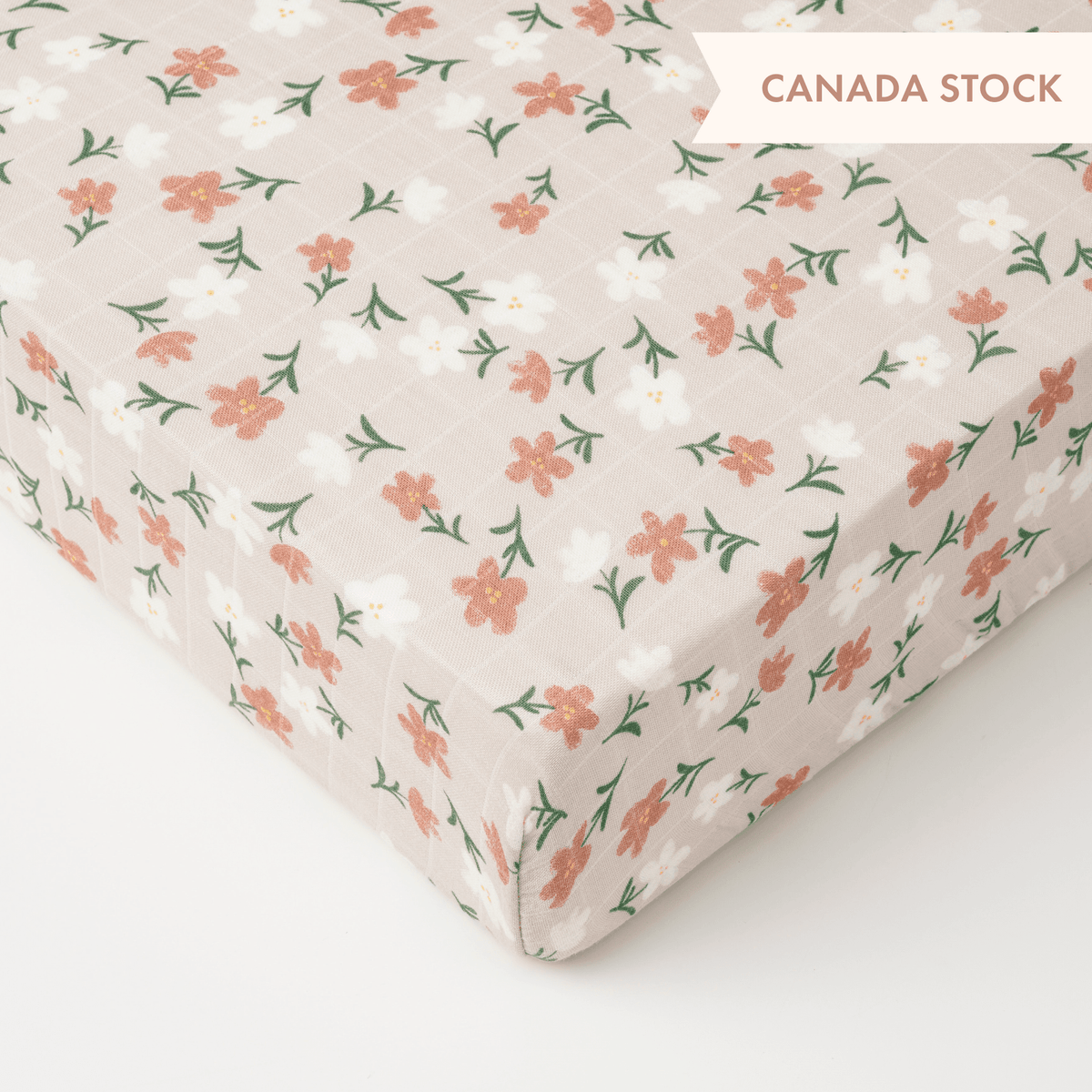 Bassinet Sheet - Floral - Canada Stock